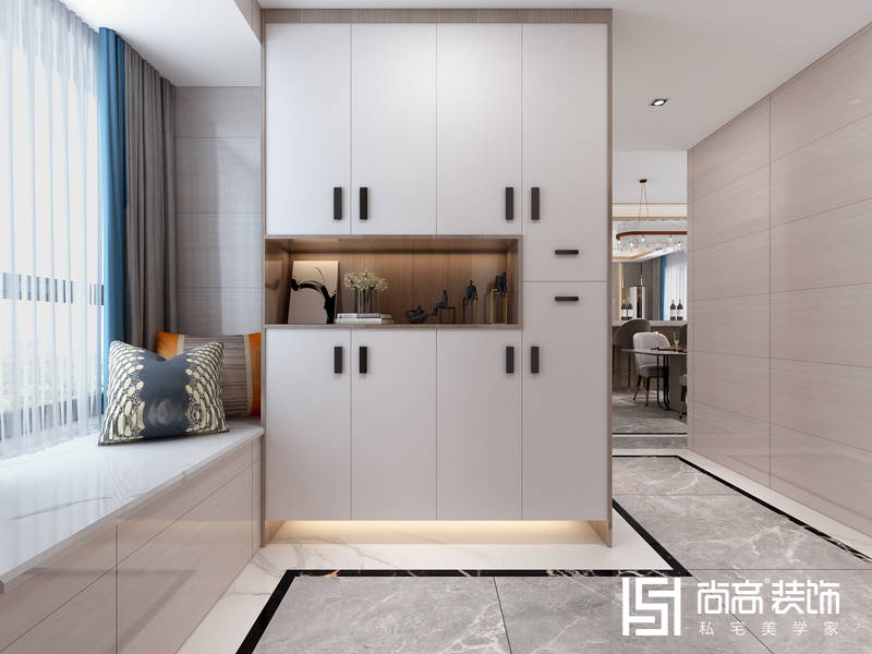 佛山尚高装饰公司金域天下116 m²四居室现代轻奢风格装修效果图
